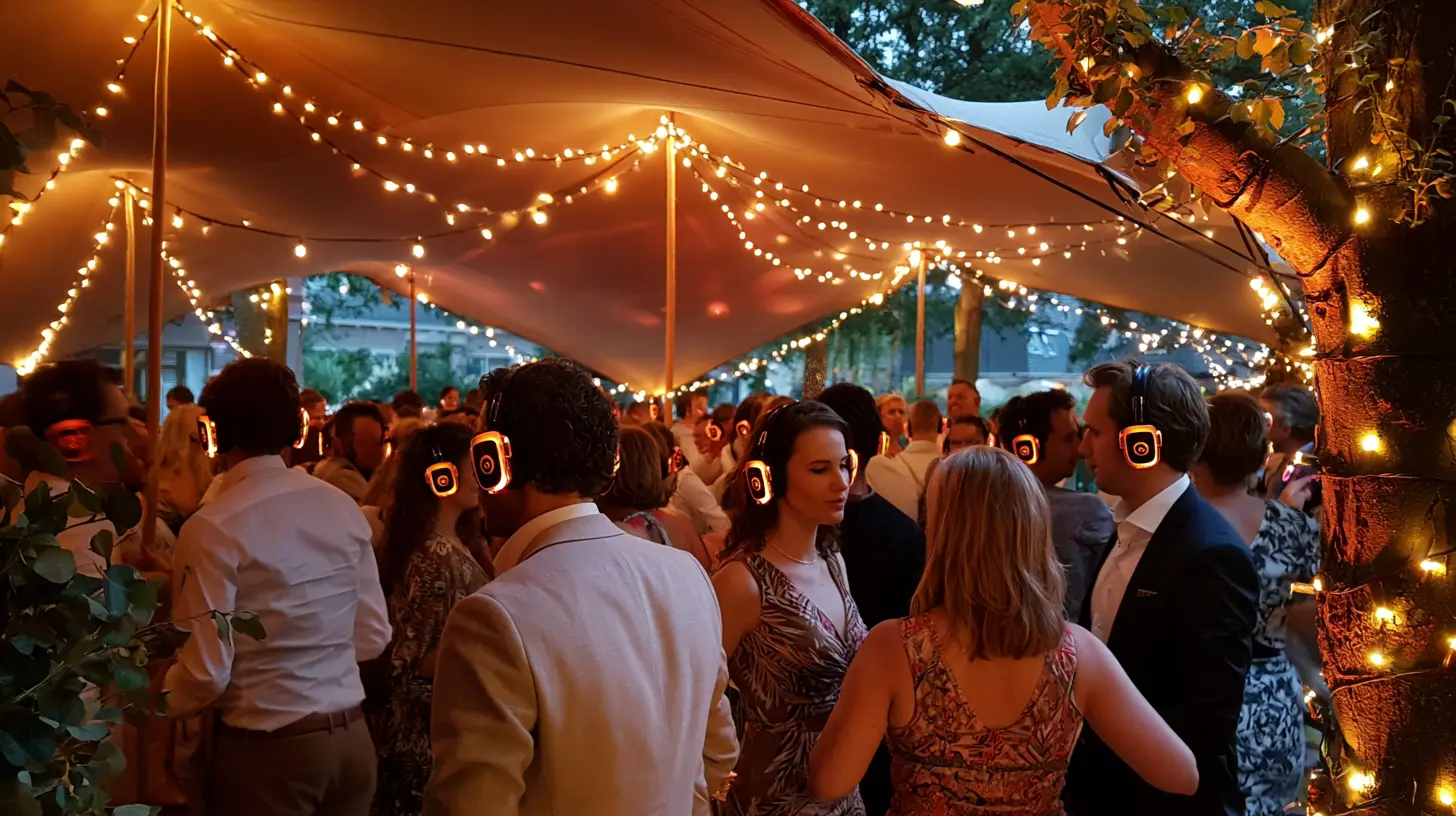 Silent Disco binnen of buiten: Wat werkt het beste?