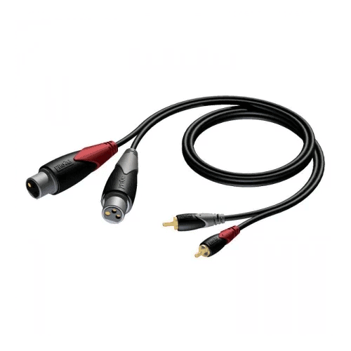 XLR (F) > Tulp kabel